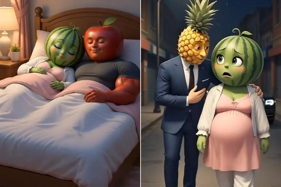 Video buah AI yang menghibur dan trending di TikTok